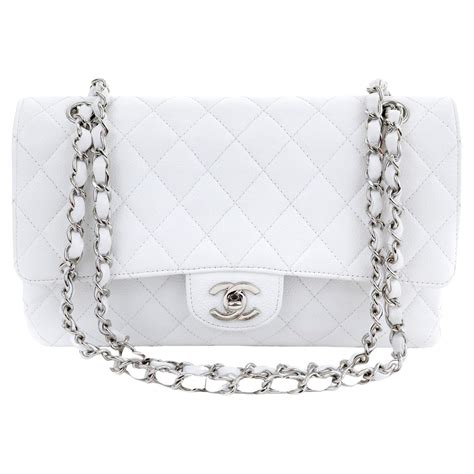 chanel classic flap caviar silver hardware